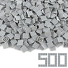 Light Bluish Gray 2×2 Tile ×500 Parts And Pieces Flat Moc Bricks, Bulk Building Blocks For Smooth Surface Wall Floor, Toy Accessories Compatible With Major Brands