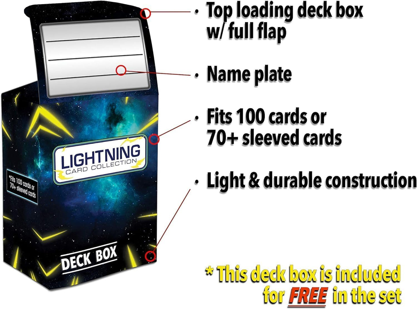 50 Pokemon Cards Plus 1 Ultra Rare Legendary Pokemon Card | Bundle With Lcc Deck Box