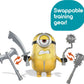 Minions: The Rise of Gru Movie Moments Martial Arts Minions: Approx 4-in Action Figure Interactive Toy with Articulation & Kung Fu Movie Scene Training Accessories Older Minion Fans