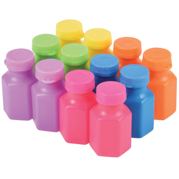 U. S. Toy Neon Party Bubbles, Bubbles For Kids W/Wands And Bottles To Blow Bubbles, Party Favors For Summer Events, Toddler Toys For 3+, 12-Pack