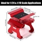 INJORA Aluminum 80g RC Car Stand with Shock Holder for 1/24 1/18 RC Crawler Upgrade(Red)
