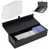 Sfsoc Magnetic Toploaders Storage Box,Trading Card Storage Box With 5Pcs Dividers,Toploaders Deck Box,Toploaders Card Case,Card