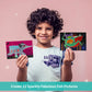Chalk And Chuckles Paper Art And Craft Kit; Fabulous Foil Art; Gift For Boys; Girls Age 4-9 Year Old; Create 12 Superhero Animal