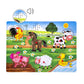 Farm Animals Sound Puzzle, Wooden Peg Puzzles With Sound For Toddlers And Preschoolers Ages 2Yrs+, Kids Educational Learning Peg Puzzles Toy Gift (6Pcs)