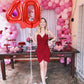 Toniful 40 Inch Large Red Number 70 Balloons Giant Digital 70 Helium Balloons, Foil Mylar Big Number Balloons For 70Th Birthday