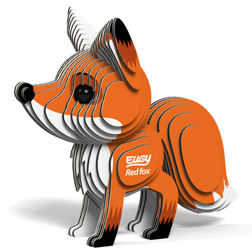 Eugy Red Fox 3D Puzzle, 30 Piece Eco-Friendly Educational Toy Puzzles For Boys, Girls & Kids Ages 6+