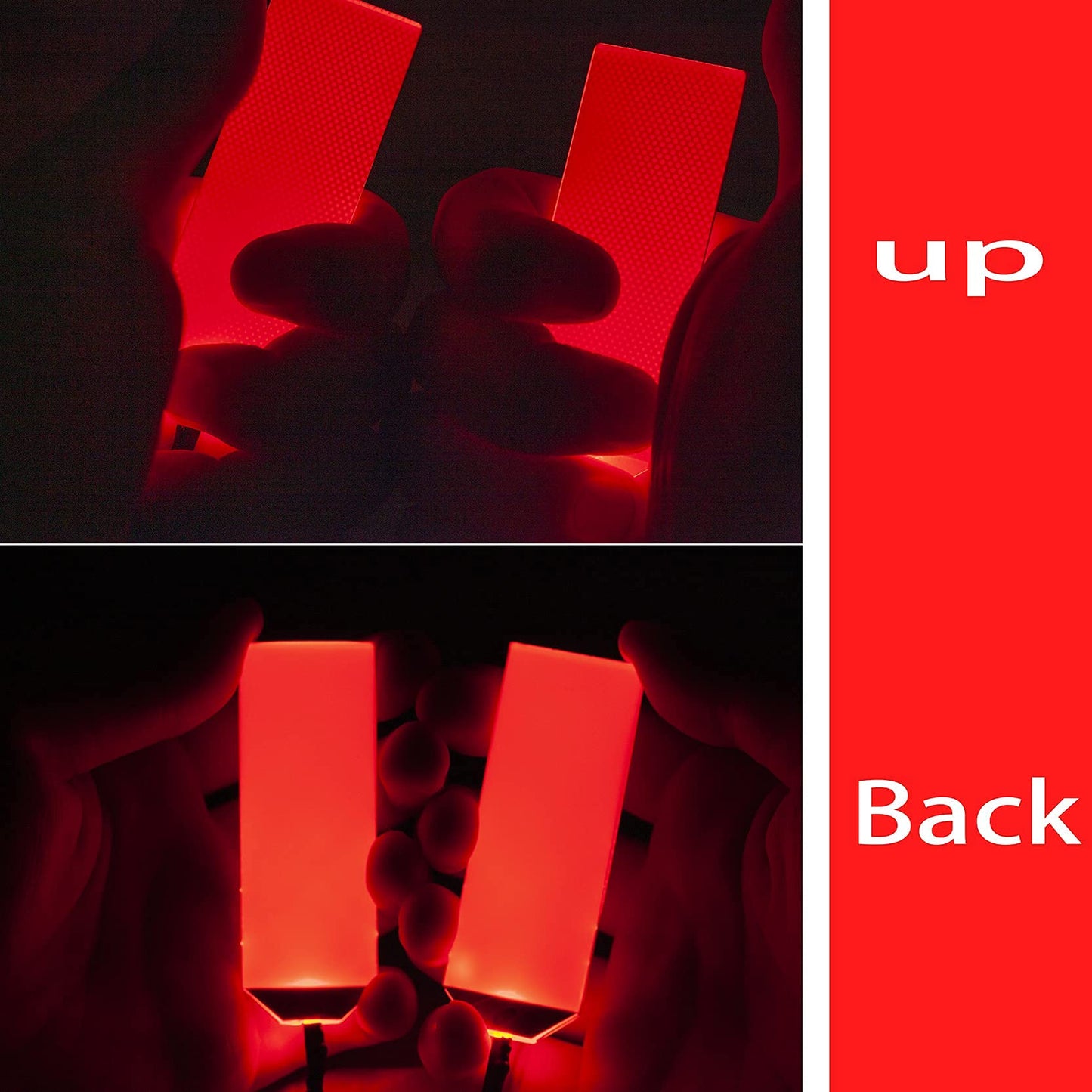 mlnyitus Flexible Helmet led Light Decorations led Lights Flexible Cosplay DIY kit Decorations RGB Superhero for Men Gifts Red