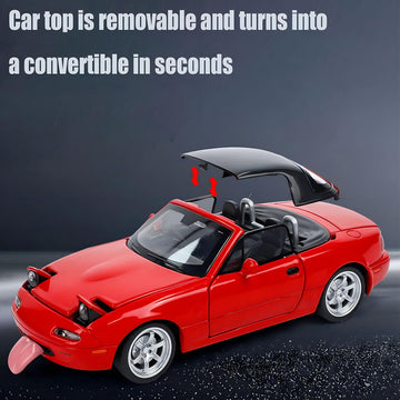 Mzexoma Mazda Miata MX5 Toy Car 1/32 Diecast Model Cars, Car Toys for Kids Age 4-7 Miata Gift for Boys Girls,Pull Back rc Sports