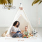 Rongfa Teepee Tent For Kids-Portable Children Play Tent Indoor Outdoor (White With Mat)