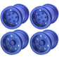 Hobohy Cw-01 Aluminum Wheels Hub Rims For Tamiya Cw01 Chassis Lunch Box Midnight Pumpkin Rc Car Upgrade Parts (Blue)
