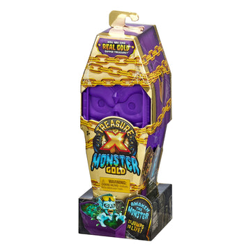 Treasure X Monster Gold- Monster Coffin - 13 Levels of Adventure - Will You find Real Gold Dipped Treasure? (Pack of 2)