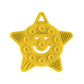 Poppies BPA-Free Silicone Suction Cup Teether - Sensory Bath Toy, Yellow, 1 Count