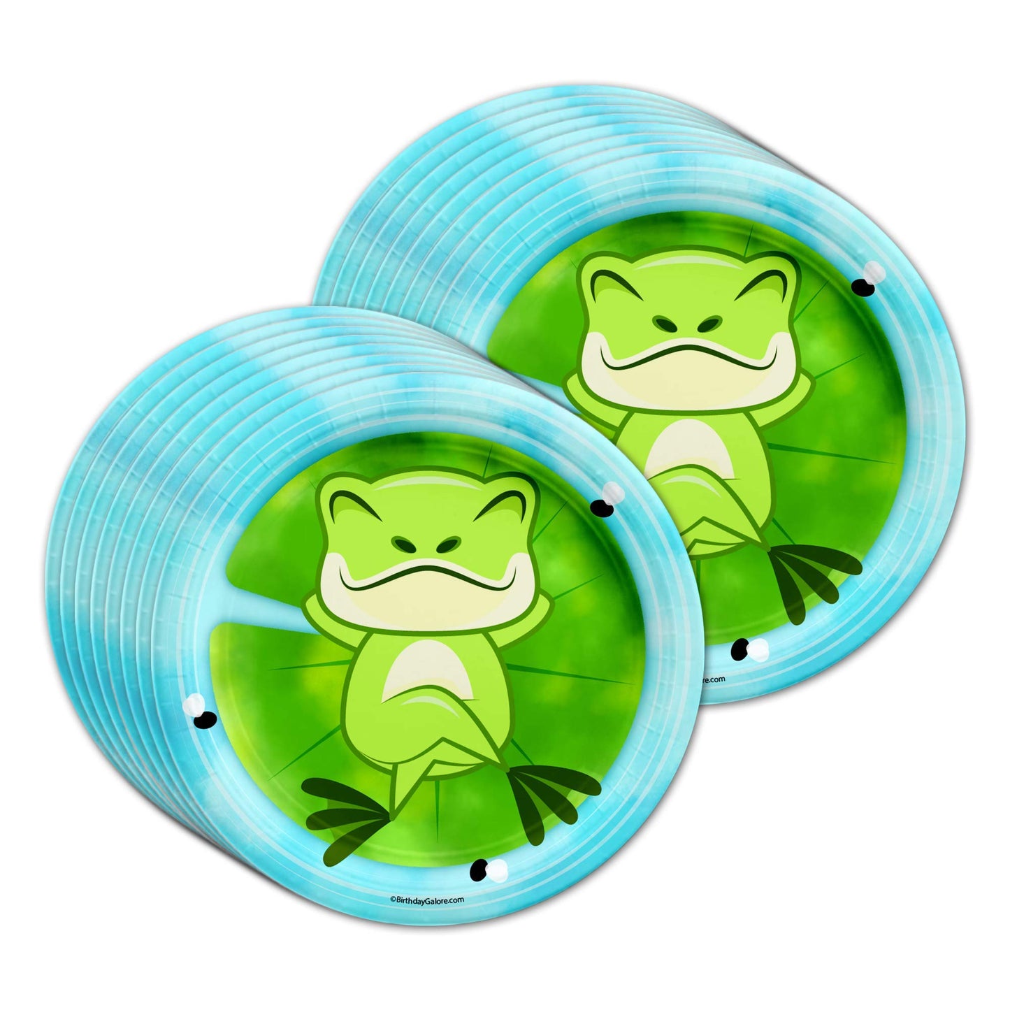 Frog Birthday Party Supplies Set Plates Napkins Cups Tableware Kit For 16