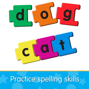 The Learning Journey Magnetic Linking Letters | Set Of 40 Colorful Abc Magnets | Lowercase Letters | Fridge Magnets For Toddlers 3+ | Alphabet Letters For Kids Spelling And Learning