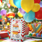 Hapibidesign Circus Party Favor Bags - 24 Pcs Carnival Party Candy Bags With Stickers - Carnival Goodie Gift Treat Bags - Waterc