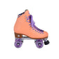 Moxi Skates Beach Bunny Roller Skates for Women, Size 10, Peach Blanket, Aluminum Model GP-81313