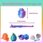 UXBSTM Officially Licensed 4 Pack 3D Printed Dragon Set with Unique Eggs  Mini Mystery Crystal Dragon Easter Egg Fillers Toys  Surprise Gift 3D Printed Animals Fidget Toys  Christmas Toy 2025