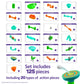 Marble Genius Marble Run Stunts Super Set: 125 Pieces Total, 20 Action Pieces Including 2 New Trampolines, Free Online App And Full-Color Instruction Booklet, Made For Ages 5 And Up