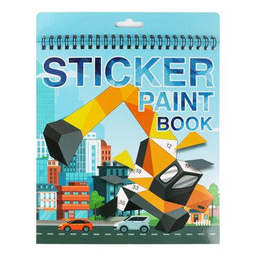 Vehicle Sticker Book For Kids Ages 4-8, Crafts For Kids Ages 4-8 Sticker Paint Books Boys And Girls Birthday Gifts Party Favor, Travel Toys Car Stickers For Kids Learning