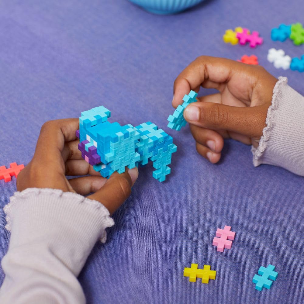 Plus Plus - 275 Multi-Coloured Building Bricks - Animal World - Building Game For Children From 3 Years - Educational Game For G