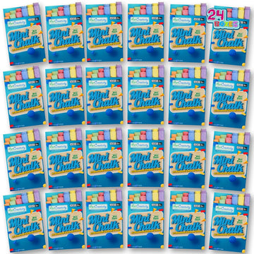 Artcreativity 288 Count Mini Chalk Set For Kids (24 Boxes) Non-Toxic Art And Craft Supplies, Chalks School Supplies, Birthday Party Favors For Boys And Girls, Goody Bag Fillers, Classroom Gift