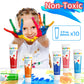 Funto Washable Finger Paint for Kids, Safe & Non-Toxic Finger Painting for Toddlers 1-3, Bath Paint, Toddler Art Painting Suppli