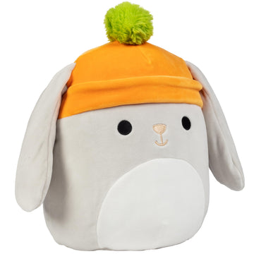 Squishmallows Original 10-Inch Valentina The Grey Easter Bunny - Official Jazwares Plush - Collectible Soft & Squishy Bunny Stuffed Animal Toy - Add To Your Squad - Gift For Kids, Girls & Boys
