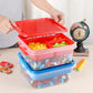 Oganazi Plastic Storage Container With Bricks Baseplate Lid For Building Blocks, Bricks Building Set Organization Bin With Compa