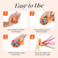 FameFame 10Pack Colorful Streamer Poppers, No Mess Multi-color Paper Crackers, Hand Throw Confetti Streamers for Birthday, Weddi