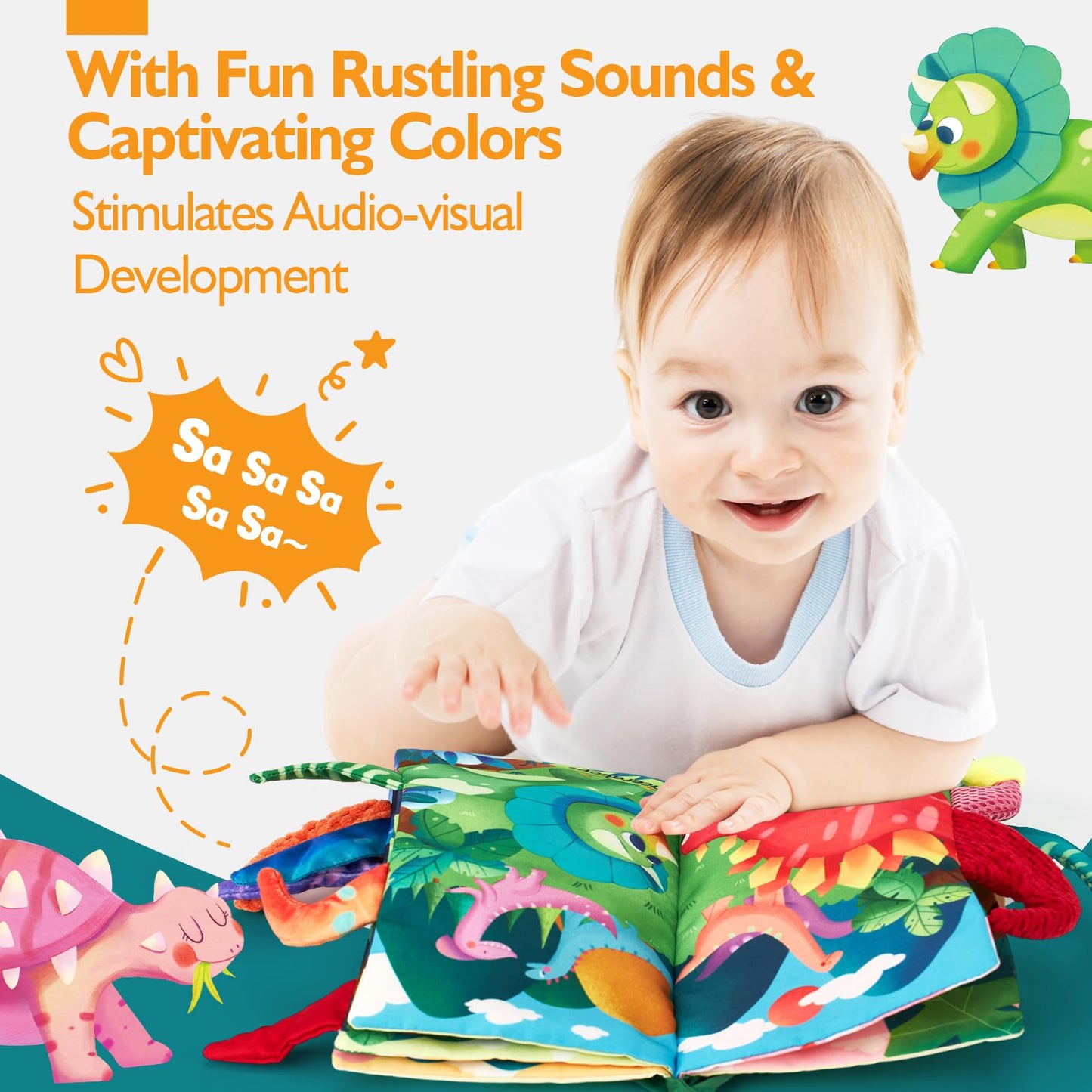Hahaland Baby Books 0-6 Months,Infant Tummy Time Toy High Contrast Sensory Baby Toys 6 To 12 Months Touch Feel Book Baby Valentines Gifts For Boy Girl 0-3 Months Book Early Learning Toy