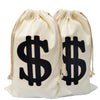 Eylola 2Pack Money Bags Money Bag Costume Money Bag Props Money Bags Decor For Party11.8 X 15.7 Inches Money Bag Dollar Sign Car