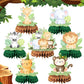 Jamonxi Jungle Theme Baby Shower Decorations Gender Neutra For Boy Girl, Green Honeycomb Centerpiece Table Decorations Safari Ki