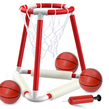 Ropodalife Pool Basketball Hoop - Floating Basketball Set For Fun Indoor Outdoor Play, Pool Games For Kids And Adults