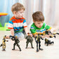 MQSTARSRISE Army Men Toy Set for Boys 4-7 Army Men Action Figure Military Toy Playset US Army Men and SWAT Team with  Military Action Figures Easter Gift for Boys Age 4-7 6-8