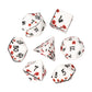 Hddais 7Pcs Flower Dnd Dice Set, Plum Blossom Resin Polyhedral Dice Set With Gift Case For D&D Rpg Dungeons And Dragons Role Pla