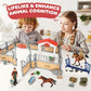 Kidbest Horse Stable Playset, Horse Toys Set For Girls And Boys With Rider, Farm Animal Figurines Barn Toys, Pretend Play Toys For Kids 3-5 6 7 8-10 Birthday Gifts
