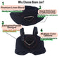 17cm Clothes Set(NO Doll)  Cute Hat & Unique Pocket Design Overalls Dress-up Set  Handmade Clothing Designed for 17cm Doll.(Overalls (Black))