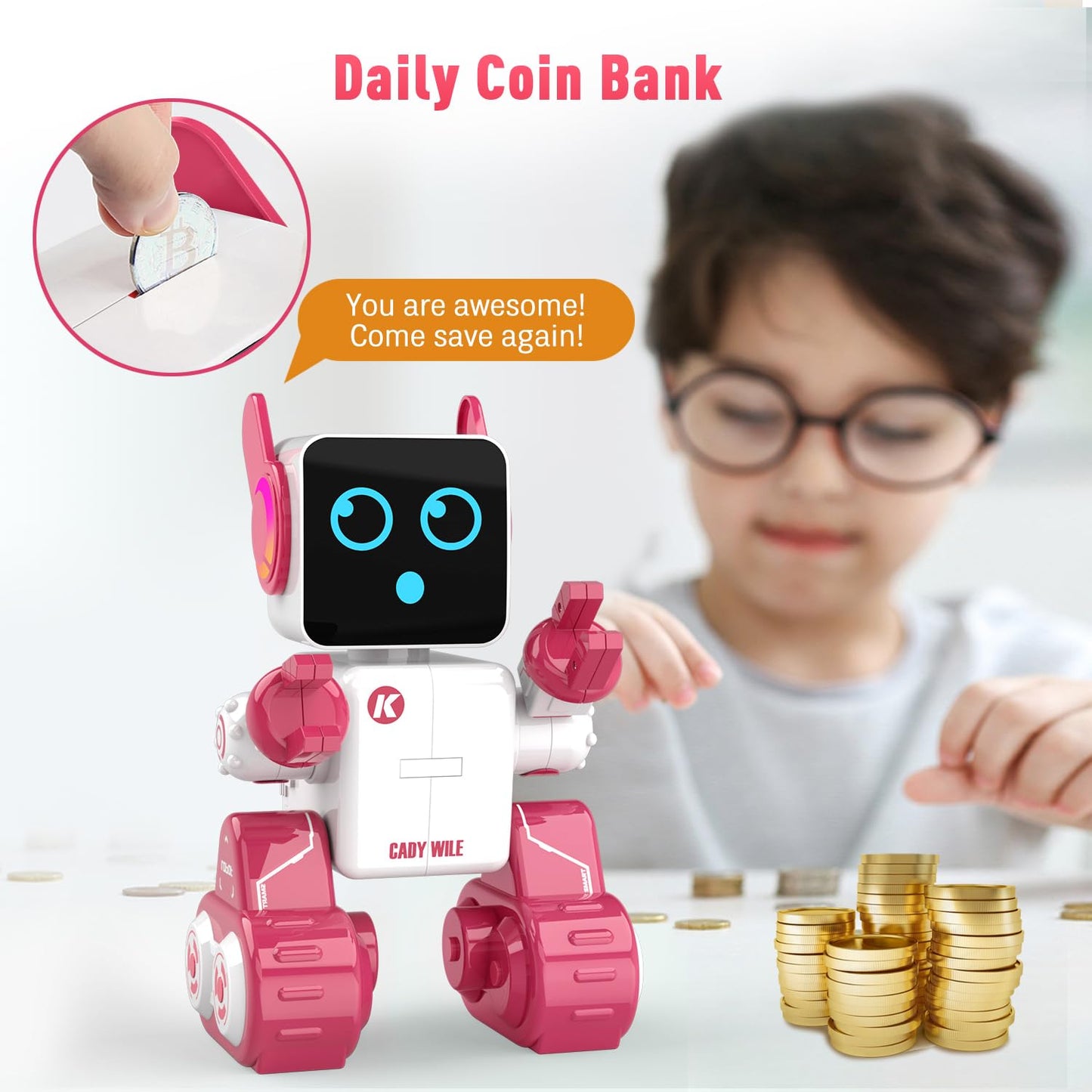 Zechuan Robot Toy For Kids, Remote Control Intelligent Programming Rc Robot, Music, Dancing, Talk, Play With Kids As A Gift For
