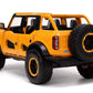 Jada Toys Just Trucks 1:24 2021 Ford Bronco Die-Cast Car Orange With Tire Rack, Toys For Kids And Adults
