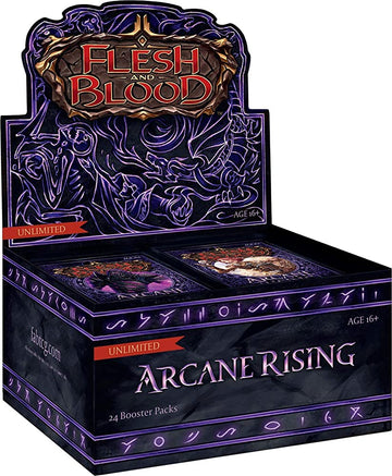Flesh & Blood Arcane Rising Unlimited Booster Display - 24 Card Packs, Cardstock, White, Model FAB2001UD
