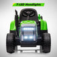 Kids Ride On Tractor With Green Trailer & Remote Control, 12V Toddler Battery Powered Electric Vehicle With Slow Start 7Led Headlights Usb Music Player 2+1 Gear Shift, Green Trailer, 35W/ Eva Tire