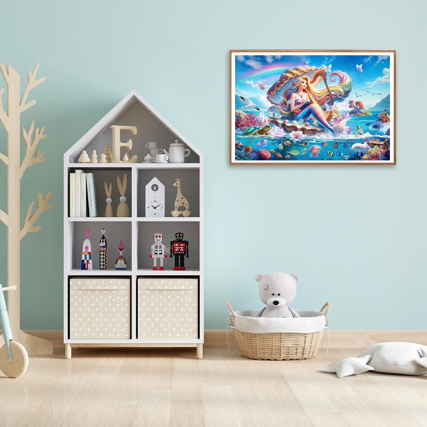 Koyiwa 100 Piece Puzzles for Kids Ages 4-6 6-8 and mature-themeds  Mermaid Puzzle for Girls Gifts  Educational Puzzles for Kids (15 x 10.7 inch)