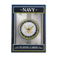 Springbok United States Navy Playing Cards - Officially Licensed 52 Card Deck - Multicolored - Made in USA - Model 91-73084