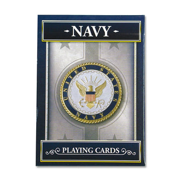 Springbok United States Navy Playing Cards - Officially Licensed 52 Card Deck - Multicolored - Made in USA - Model 91-73084