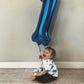 Metallic Blue Number 1 Balloon For First Birthday 40 Inch, 1St One Number Balloons Birthday Decorations For Girl Boy Toddler Bab