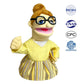 Okegztoa 16'' Puppets Entriloquist Puppet,Hand Puppets For Kids Plush Teacher Puppets For Adults With Removable Mouth Puppet For