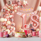 18Th Birthday Decorations For Girls,Rose Gold 18Th Birthday Balloon Arch Garland Kit With Happy 18Th Birthday Number 18 Foil Bal