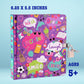 Mollybee Kids My Favorite Things Lock And Key Diary Notebook For Girls, 5.5 X 6.25 Inches, 208 Lined Pages, Padlock With 2 Keys, Purple