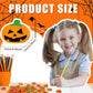 JUNEBRUSHS 65 Pcs Halloween Erasers, Large Cute Halloween Eraser Bulk for Kids Halloween Party Favors Cute Pumpkin Pencil Eraser