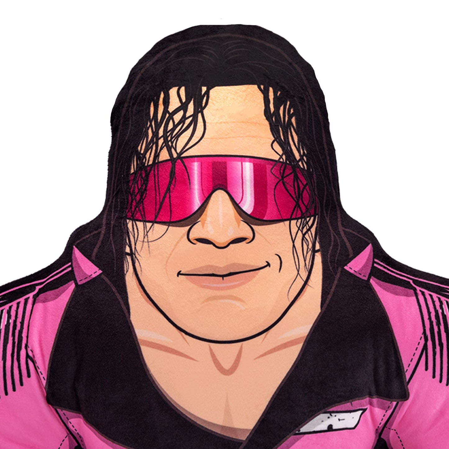 Bleacher Creatures WWE Bret Hart Plush Toy - 24" Soft Crystal Velboa Polyester Buddy, Bret Hart Model B2-WWE-BHA